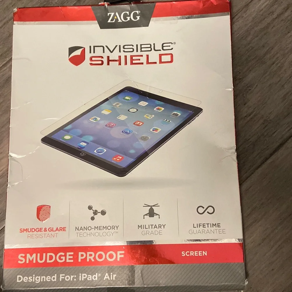 Zagg invisible shield smudge proof screen-cut to size for multiple phone uses